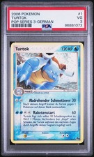 Pokemon Karte Turtok 1/17 POP Series 3 Rare PSA 3 VG Deutsch