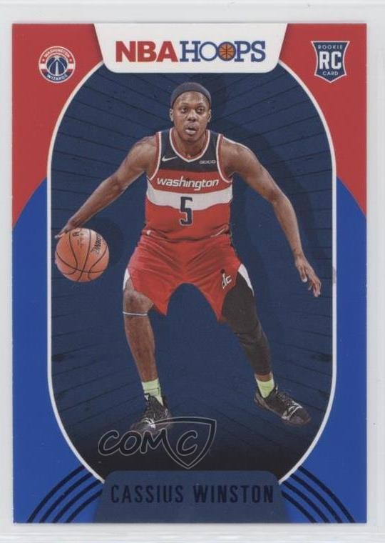 2020-21 Panini NBA Hoops Blue Cassius Winston #227 Rookie RC 06k5