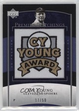2007 Upper Deck Premier Premier Stitchings 17/50 Cy Young #PS-17 HOF 2po