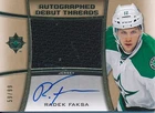 2015/16 Ultimate Collection ADT-RF Radek Faksa Autographed Debut Threads