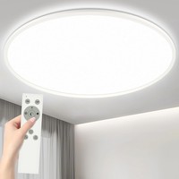 50W LED Deckenleuchte Flach Dimmbar, 60Cm, 300