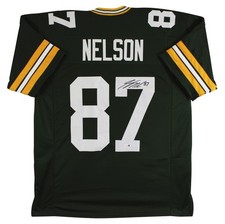 Jordy Nelson Authentic Signed Green Pro Style Jersey Autographed JSA Witness