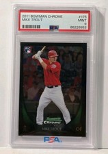 2011 BOWMAN CHROME MIKE TROUT RC #175 PSA 9
