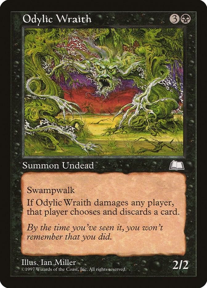 Odylic Wraith Uncommon Weatherlight Magic: The Gathering Lightly Played
