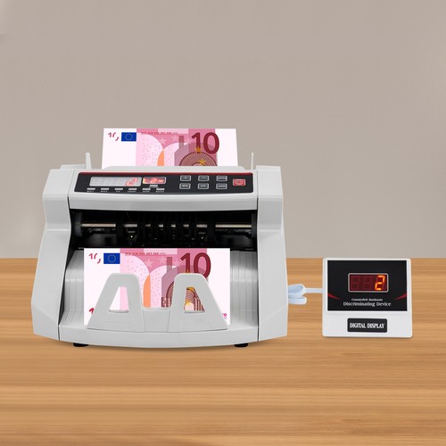 Máquina Contadora de Dinero Portátil Multinacional Contadora de Dinero Indicadores LED 1-999 - Imagen 8 de 21