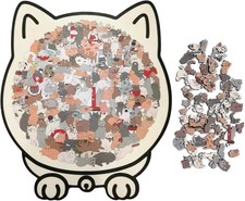 Katzenpuzzle Holz 135 Teile kreatives Dekor f...
