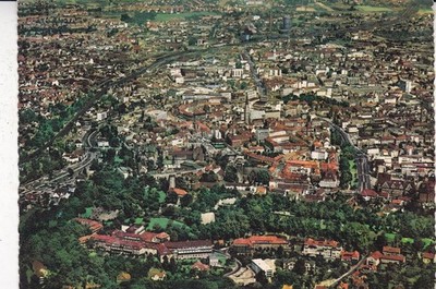 Bielefeld Deutschland Postkarte ungelaufen geknickt