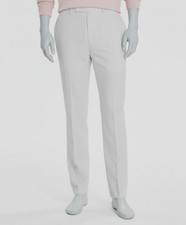 Calvin Klein Men's White Slim-Fit Performance Logo Dress Pants Size 40W x 30L