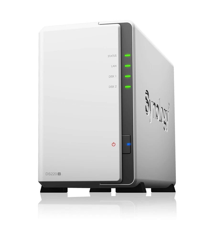 Synology DiskStation DS220j 2-Bay NAS-Gehäuse (Diskless) 4-Core 1,4 GHz