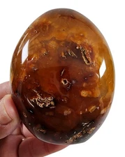 Carnelian Agate Polished Freestand Stone Madagascar 164.2 grams.