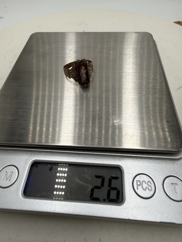 Antiker Kamee-Ring 10 Karat Rotgold & Saatperlen - Größe 6,80 - Bild 11 von 11