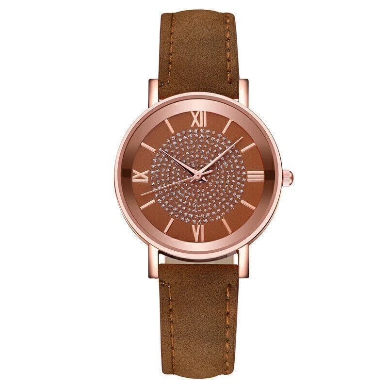 Women's Casual Roman Numerals Imitation Leather Strap Analog Quartz Dress Watch - image 4 of 4
