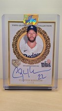 Clayton Kershaw /50 Gold Framed Autograph 2025 Topps GIlded Champions GCH-CK LA