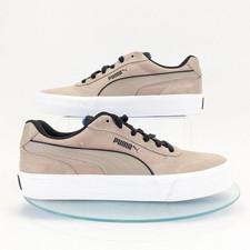 PUMA Suede Court Classic Vulc Mens 10 Beige Black Blue White 404131-02