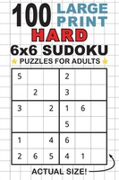 100 Large Print Hard 6X6 Sudoku Puzzles For Adults | Taschenbuch | Englisch