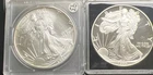 1993 Silver Eagle Proof & Uncirculated 1 Oz Coins In Capsules 050408