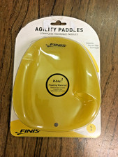 New FINIS STRAPLESS Agility Paddles Swim Training Size: Small