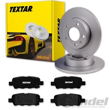 TEXTAR BREMSSCHEIBEN 291mm + BELÄGE HINTEN für NISSAN QASHQAI J10 Bj. 2006-2013