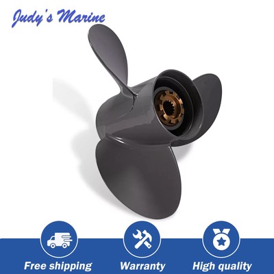 Prop 13 1/2 x 15 Aluminum Boat Propeller fit Honda Engine 60-130HP 15 Spline RH