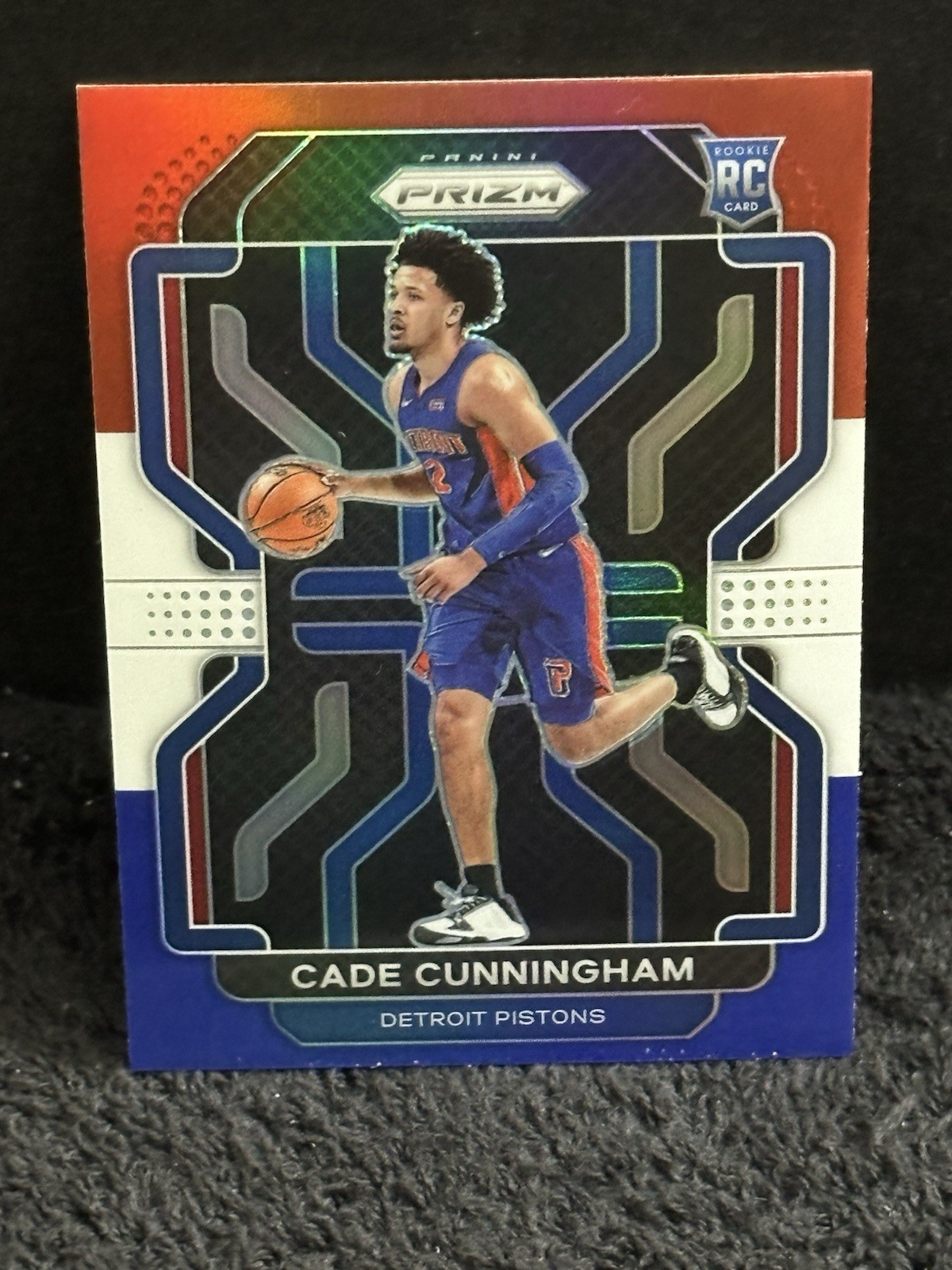 Cade Cunningham 2021-22 Panini Red White Blue Prizm RC #282