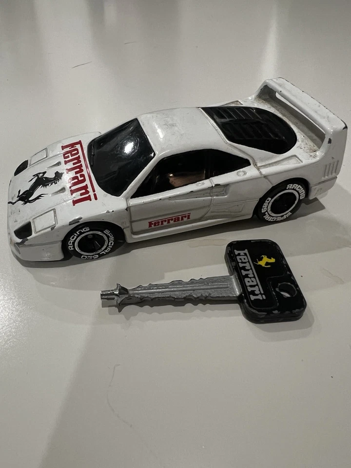 Matchbox Alarm Cars - White Ferrari F40 - Fully Working With Original Key. - Image 2 of 4