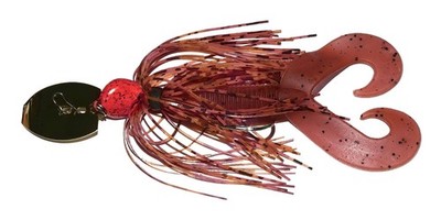 ''NEW'' D & J Lures Custom Made 1/2oz Bladed Klackin' Jig with Trailer(Firecraw)