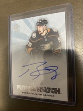 Benoit-Olivier Groulx 2021-22 Upper Deck SP Authentic Future Auto /499 Ducks