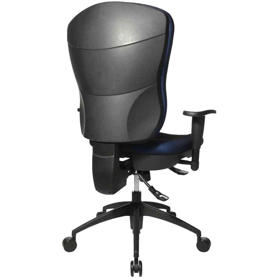 Wellpoint 30 SY Topstar siège de bureau pivotant contre le mal de dos en tissu noir