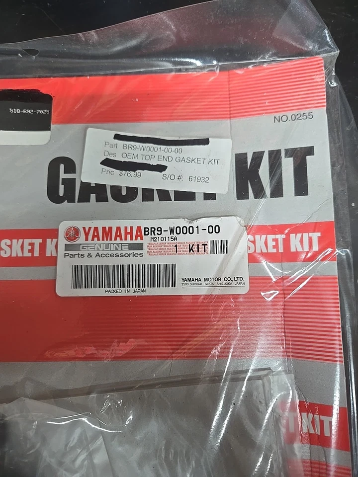 Yamaha YZ450F 2019 kit de extremo superior/kit de juntas juego de juntas de pistón Foto 4 de 4