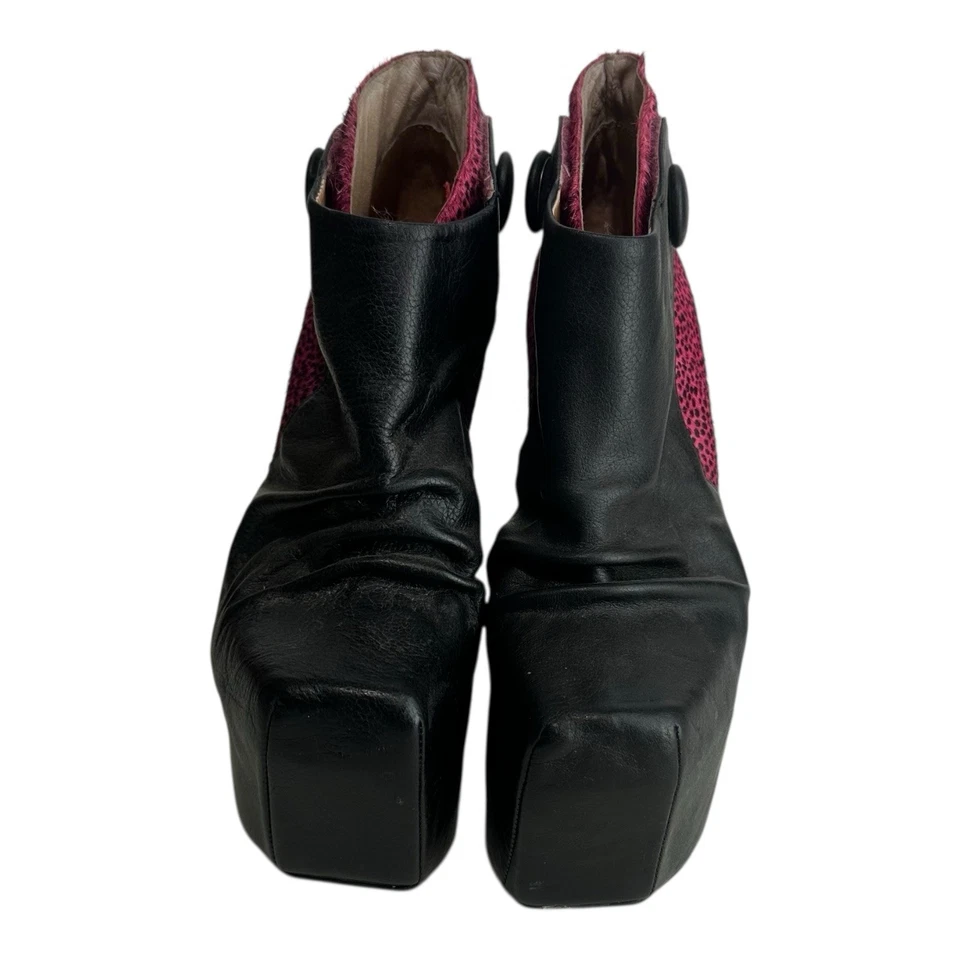 Tacones de plataforma Jeffrey Campbell rosa estampado de guepardo talla 7 Foto 4 de 4