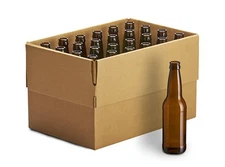 12oz Beer Bottles 12oz Crown Cap Amber Longneck case of 24