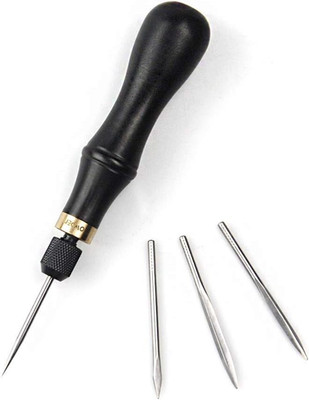 Professional Leather Tool,4 in 1 Awl Tool Set for Leathercraft