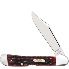 CASE XX KNIVES COPPERLOCK - CRIMSON PEACH SEED JIG BONE POCKET KNIFE 61549L SS