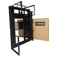 ALAMENGDA Open Computer Case,Open Air Pc Case, Two-Way Server ATX, Black