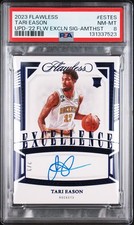 2023 PANINI FLAWLESS ROOKIE AUTOGRAPH AMETHYST TARI EASON RC AUTO /3 PSA 8
