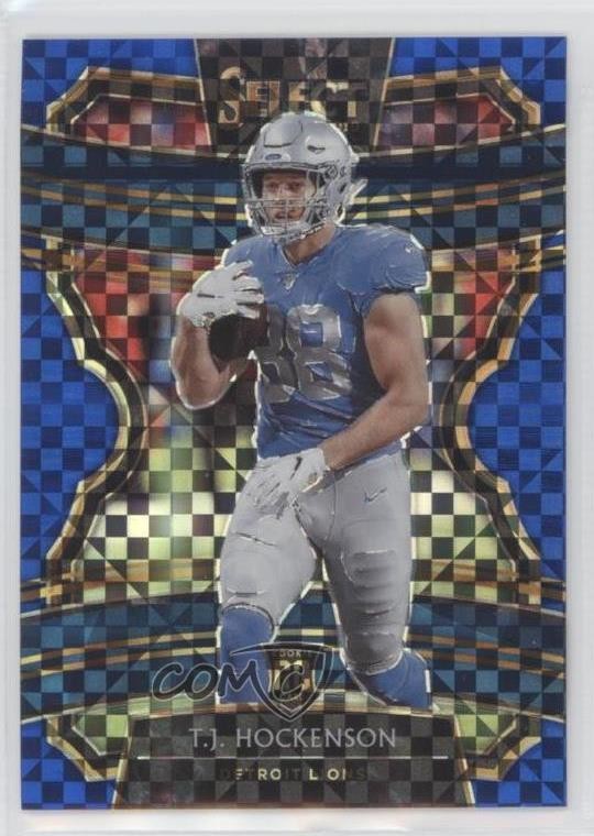 2019 Panini Select Concourse Blue Prizm 54/175 TJ Hockenson #38 g2u