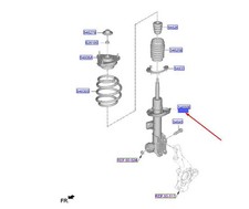 HYUNDAI IONIQ 5 NE Stoßdämpfer vorne rechts 54651GI370 NEU ORIGINAL