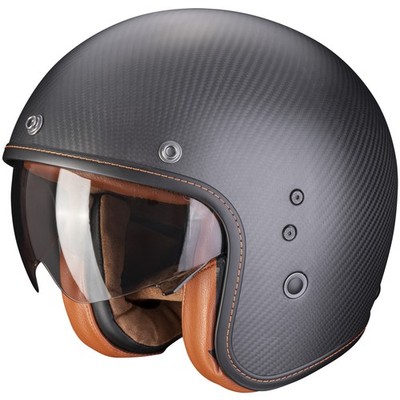 Scorpion Exo Belfast EVO Carbon Solid Matt-Schwarz Motorradhelm Jethelm