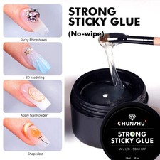Gel pegamento adhesivo súper fuerte para uñas CHUNSHU para pedrería arte en uñas decoraciones 1