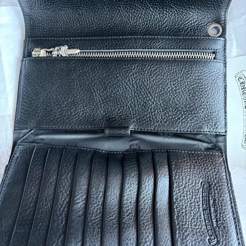 Chrome Hearts Wave Leather Wallet with Receipt thumbnail 3