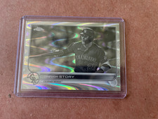 2022 Topps Chrome Sonic Black & White RayWave Refractor Trevor Story #27 MINT🔥