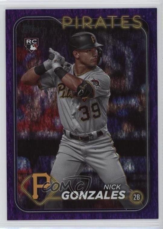 2024 Topps Series 1 Purple Holofoil 761/799 Nick Gonzales #168 Rookie RC 6so