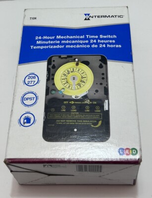Intermatic T104 24 Hour Mechanical Time Switch DPST