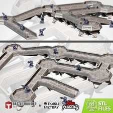 Modular Trenches/walkways Terrain Scenery 3d Printing War Game