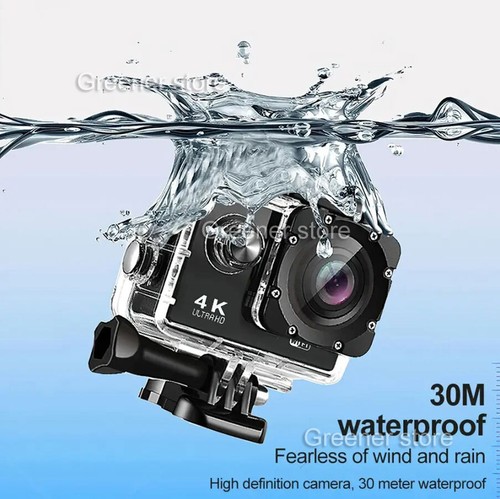 4K WiFi Action Camera Waterproof Sports Riding Camera HD 1080P Screen Underwater - Picture 10 of 20
