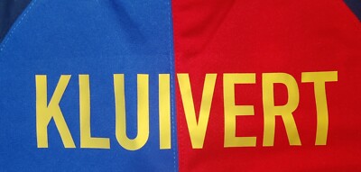 FC Barcelona 1999/2000 Home Kluivert #9 Jersey Retro
