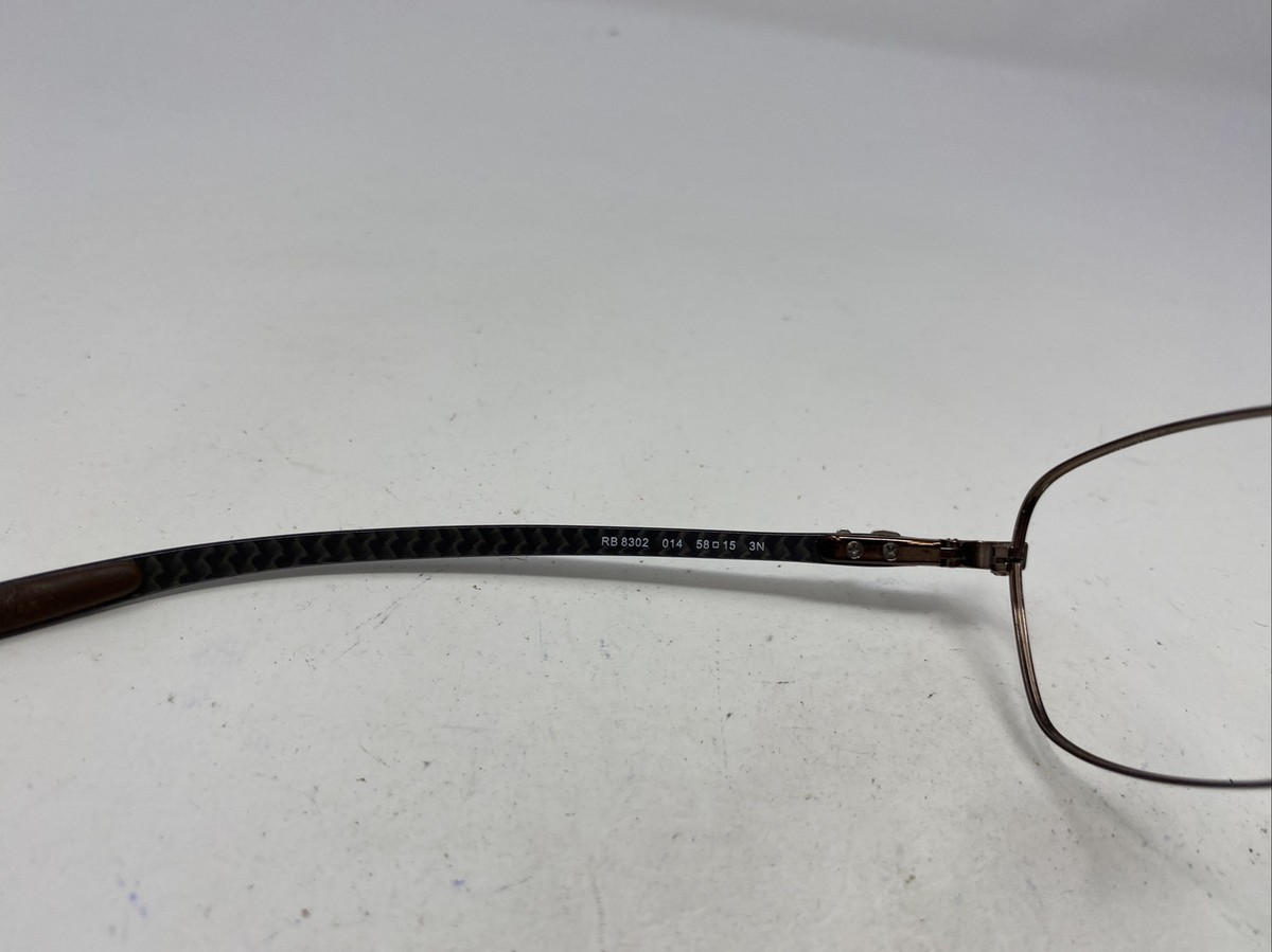 Ray Ban Carbon RB 8302 014 58-15 3N Light Brown/Silver Ray Ban Carbon RB 8302 014 58-15 3N Light Brown/Silver