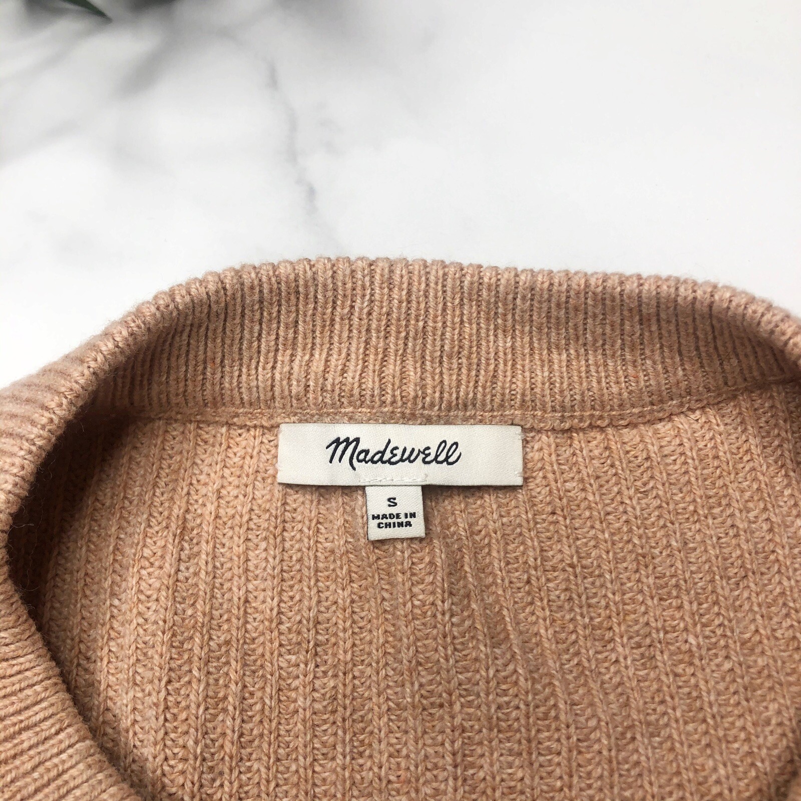 Madewell Patch Pocket Pullover Heather Rosewater … - image 4