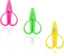 3 Pack Mini Scissors Set - Travel-Sized Tiny Small Scissors with Cover - Portabl