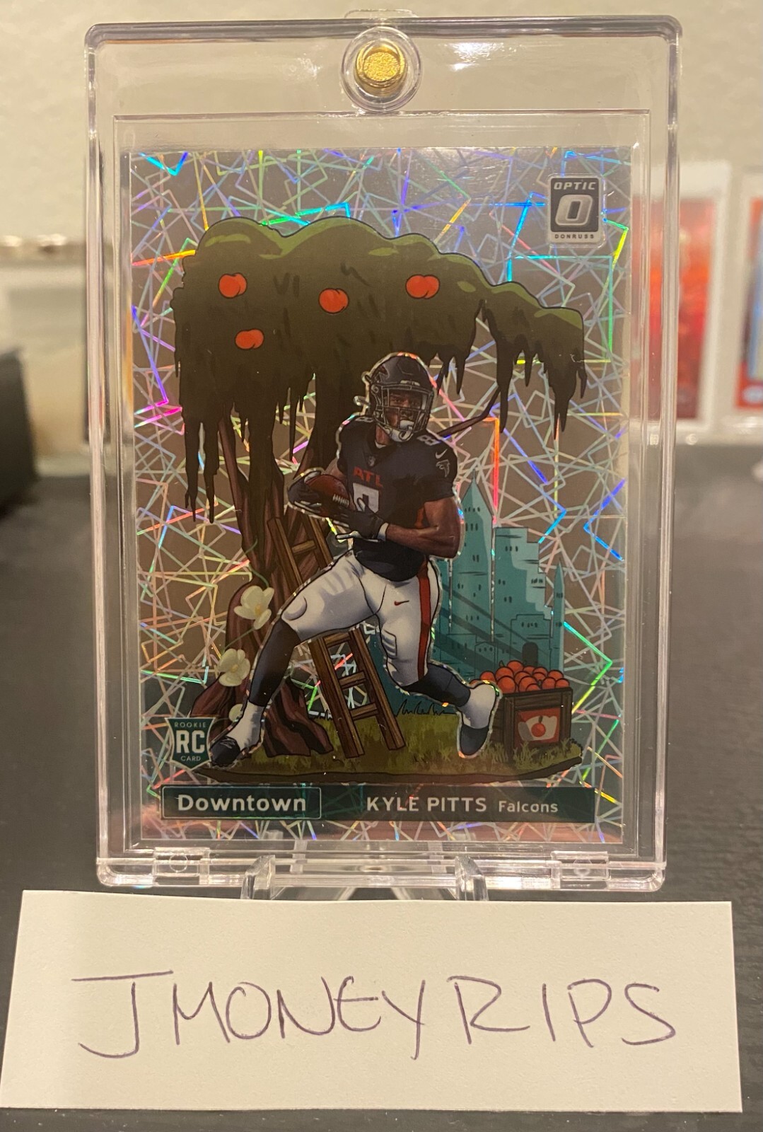 2021 PANINI DONRUSS OPTIC DOWNTOWN! KYLE PITTS #DT-13 RC FALCONS CASE HIT SSP